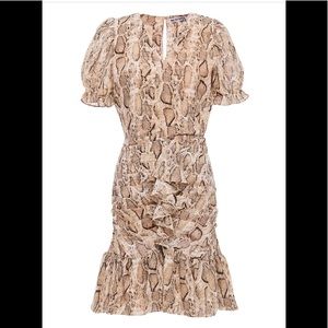 NWT short sleeve snakeskin print dress